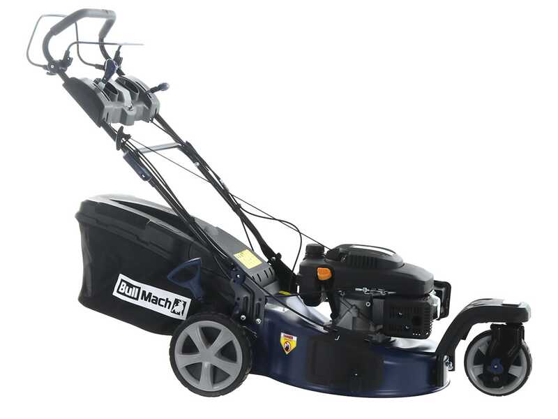 BullMach CERBERO - 53 - Tondeuse &agrave; gazon thermique autotract&eacute;e - Plateau de coupe 53 cm - 4 en 1