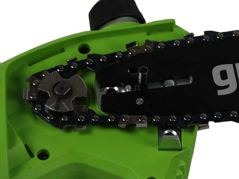 Greenworks GD40PSHK2 - Perche &eacute;lagueuse/Taille-haie sur perche de rallonge - 2 x 2Ah 40V