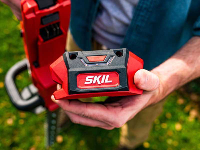 Skil 0581 CA - Tron&ccedil;onneuse &agrave; batterie 40 V 2 Ah - Guide de 35 cm