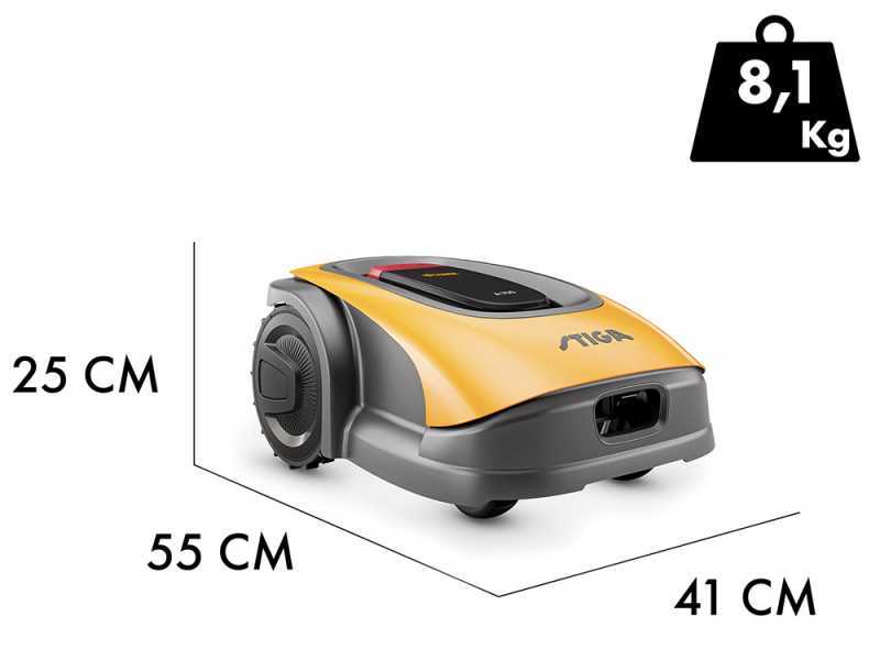 Stiga A 750 - Robot tondeuse - avec batterie E-Power de 2,5 Ah