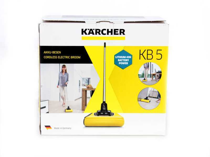 Karcher KB 5 - Balai &eacute;lectrique sans fil &agrave; batterie rechargeable - batterie au lithium