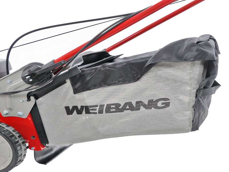 Weibang WBMWB537SC - Tondeuse &agrave; gazon thermique autotract&eacute;e - 2en1 - Moteur de 196cc