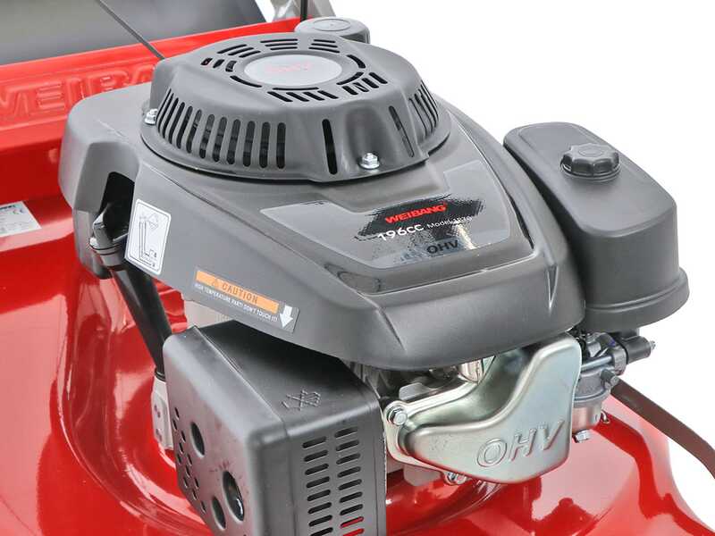 Weibang WBMWB537SC - Tondeuse &agrave; gazon thermique autotract&eacute;e - 2en1 - Moteur de 196cc