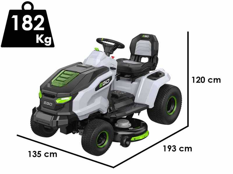 PROMO EGO TR4201 E - Tracteur tondeuse &agrave; batterie - 56V / 40Ah
