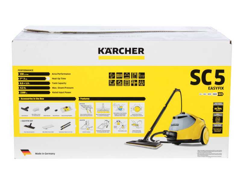 Karcher SC 5 EasyFix IRON PLUG - Nettoyeur vapeur - R&eacute;servoir d'eau rechargeable - 2200 W