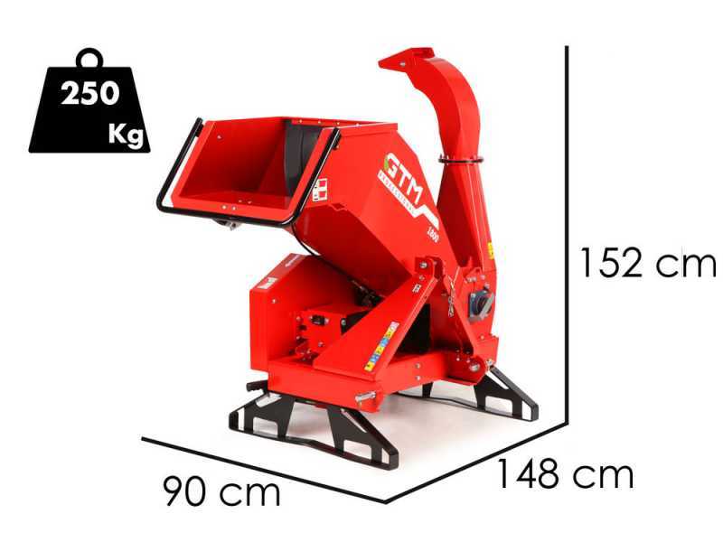GTM Professional GTS 1800 PTO - Broyeur &agrave; tracteur - Rotor &agrave; rouleau