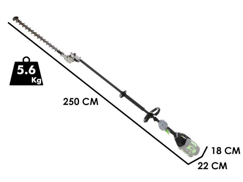 EGO Professional-X HTX 5300 PA - Taille-haie sur perche de rallonge &agrave; batterie - 56V - lame de 53cm - SANS BATTERIE NI CHARGEUR