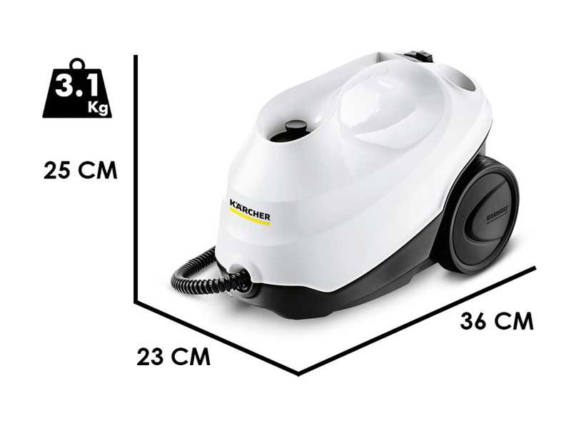 Karcher SC 3 EasyFix - Nettoyeur vapeur - vapeur non stop, r&eacute;servoir rechargeable - 1900 W