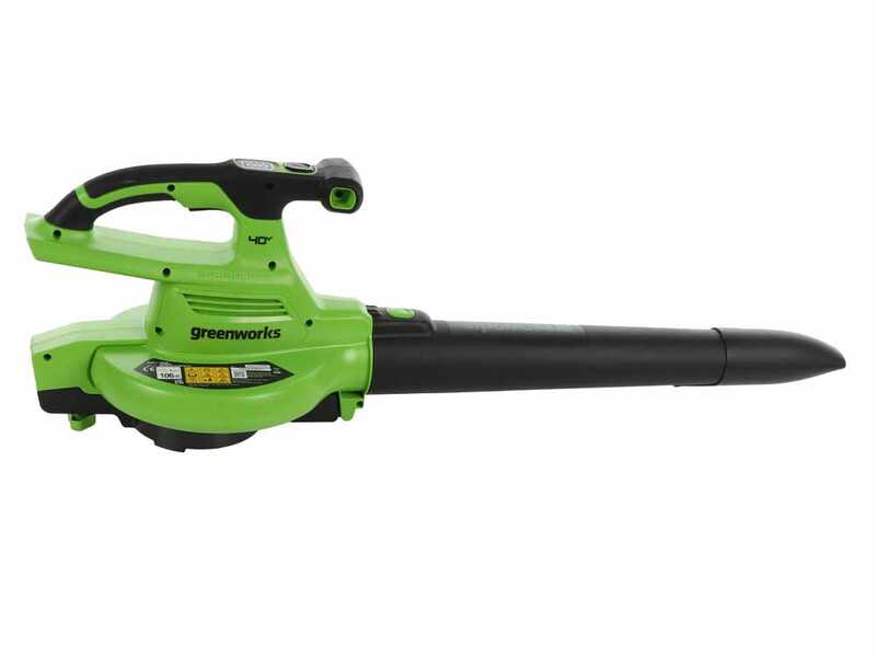Greenworks GD40BVII - Souffleur de feuilles - Aspirateur &agrave; batterie - SANS BATTERIE NI CHARGEUR