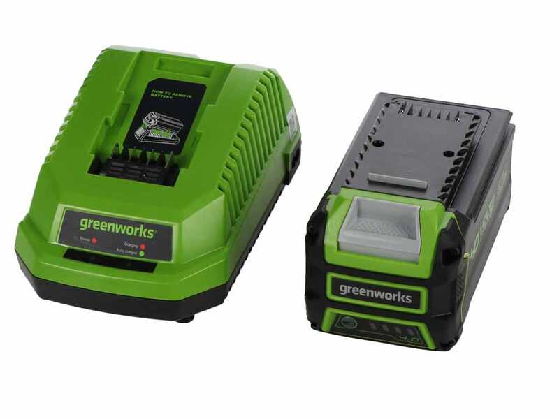 Greenworks GD40BVII - Souffleur - Aspirateur &agrave; batterie - 40V/4Ah