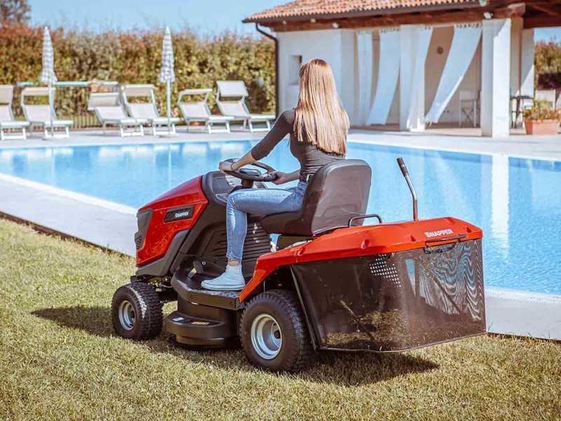 Snapper RPX92 - Tracteur tondeuse - Briggs&amp;Stratton 656cc - Bac de ramassage