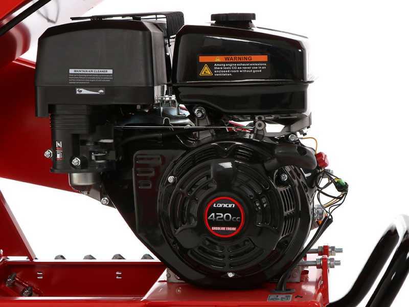 GTM GTS 1300 RG TRACK - Broyeur de branches autotract&eacute; &agrave; chenilles - Moteur Loncin G420F