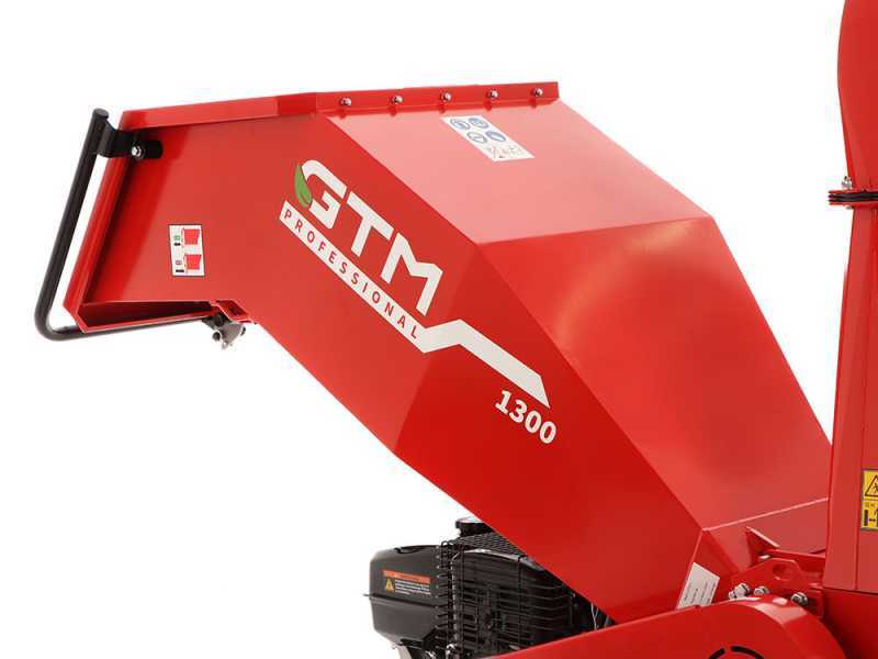 GTM GTS 1300 RG TRACK - Broyeur de branches autotract&eacute; &agrave; chenilles - Moteur Loncin G420F