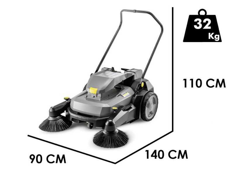 Karcher KM 70/25 C Bp 2SB - Balayeuse &agrave; batterie avec bac de ramassage - 36 V - SANS BATTERIE NI CHARGEUR