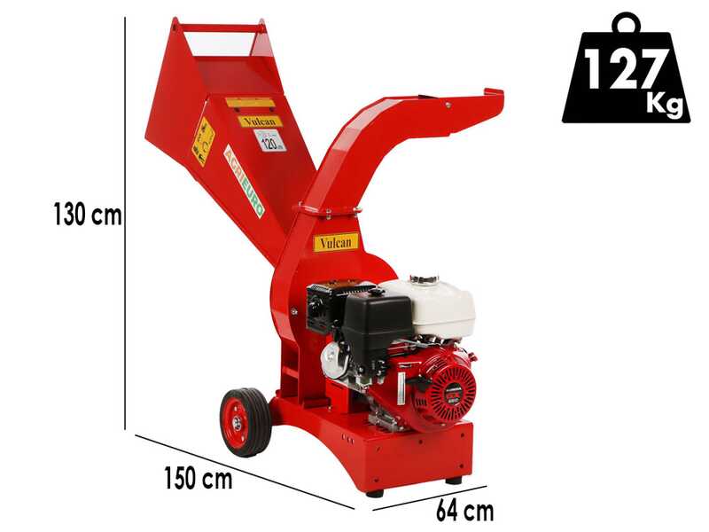 Top Line Vulcan - Broyeur thermique - Moteur Honda GX 390