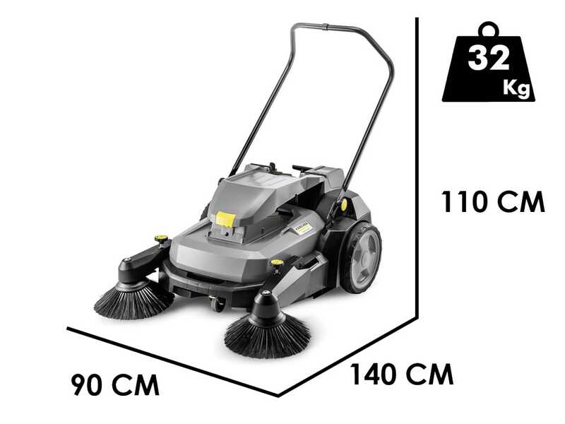 Karcher KM 70/25 C Bp 2SB - Balayeuse &agrave; batterie avec bac de ramassage 36V 5Ah