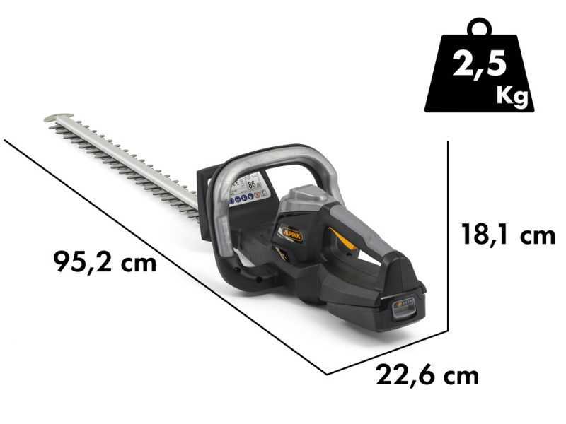 Alpina AH 20 Li Kit - Taille-haie &agrave; batterie - 20V/2Ah - Lame de 70 cm