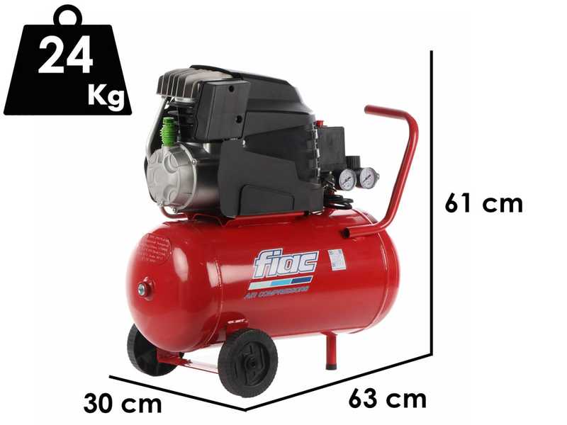 Fiac Cosmos 225 - Compresseur d'air &eacute;lectrique - Moteur 2CV - 24 L