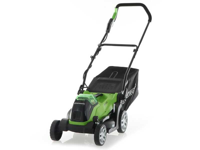 Greenworks G48LM36K2 - Tondeuse &agrave; gazon &eacute;lectrique &agrave; batterie - 48V/2Ah - Coupe 36 cm