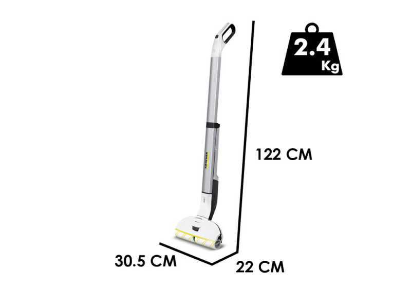 Karcher EWM 2 - Nettoyeur de sols &agrave; batterie 3 en 1 : lave, s&egrave;che et aspire