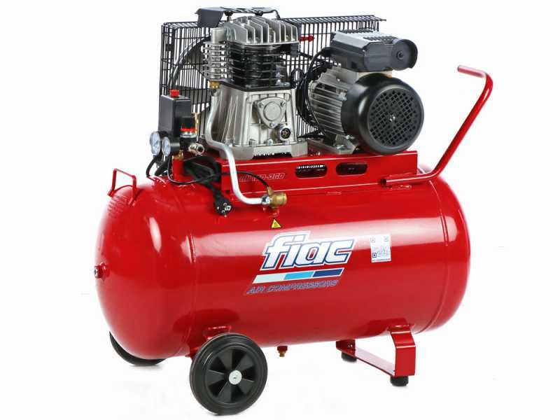 Fiac AB 100/360 M - Compresseur d'air &eacute;lectrique &agrave; courroie - Moteur 3 CV - 100 L