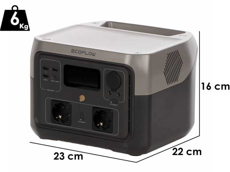 EcoFlow River 2 MAX - Batterie PowerStation Portable - 500 W - 512 Wh/25.6 V