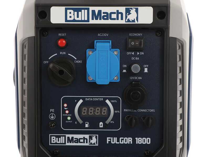 BullMach Fulgor 1800 - Groupe &eacute;lectrog&egrave;ne &agrave; inverter 2 Kw - Continu 1,8 kW monophas&eacute;