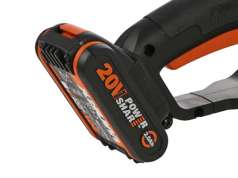 Worx WG264E - Taille-haie &agrave; batterie - 20V/2Ah - Lame de 56 cm