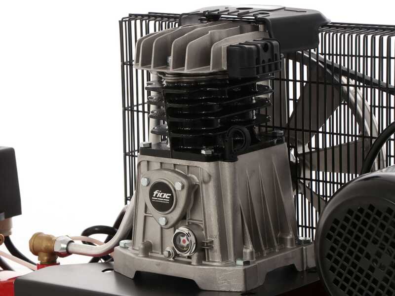 Fiac AB 150/348 - Compresseur d'air &eacute;lectrique monophas&eacute; &agrave; courroie - Moteur 3 CV - 150 L
