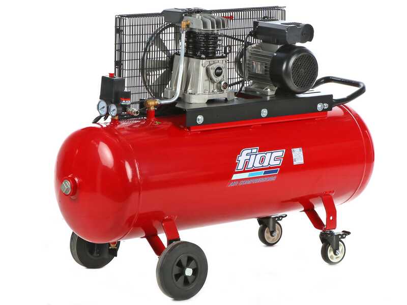 Fiac AB 150/348 - Compresseur d'air &eacute;lectrique monophas&eacute; &agrave; courroie - Moteur 3 CV - 150 L
