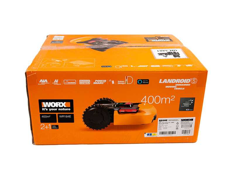Worx Landroid S400 WR184E - Robot tondeuse avec p&eacute;rim&egrave;tre - 400m2