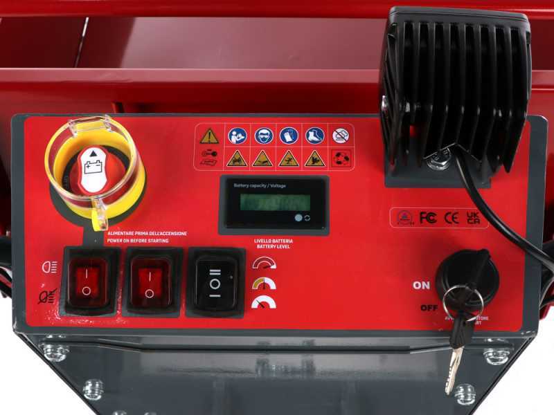 Blue Bird WB 500EB - Brouette &agrave; batterie - 48 V 32 Ah - Benne extensible