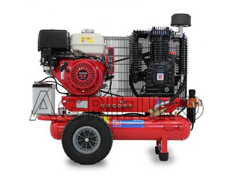 Motocompresseur Airmec TTS 34110/900 moteur &agrave; essence HONDA GX 340 - 11 HP