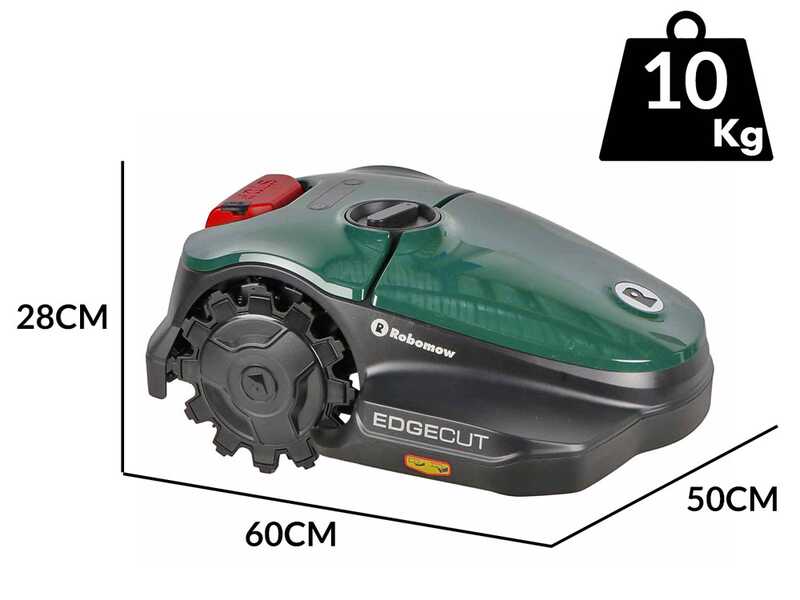 Robomow RKS 800 - Robot tondeuse avec p&eacute;rim&egrave;tre - Avec batterie au lithium 18,5V 2,5Ah