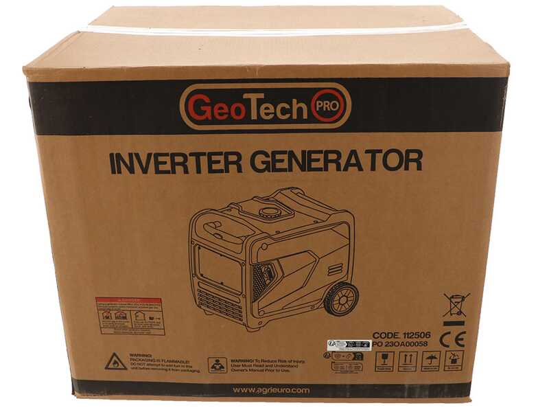 GeoTech-Pro PTGA 7500 - Groupe &eacute;lectrog&egrave;ne inverter insonoris&eacute; sur chariot 5,8 kW - Continue 5,5 kW Monophas&eacute;