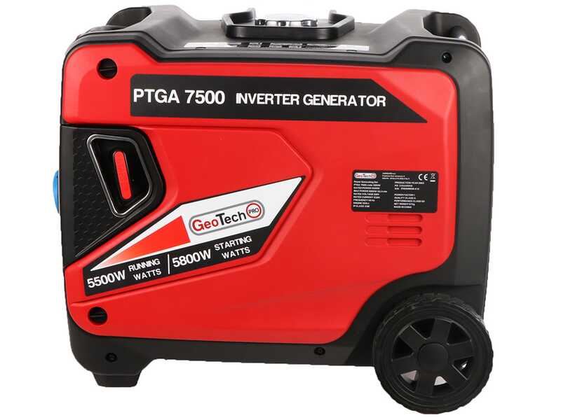 GeoTech-Pro PTGA 7500 - Groupe &eacute;lectrog&egrave;ne inverter insonoris&eacute; sur chariot 5,8 kW - Continue 5,5 kW Monophas&eacute;