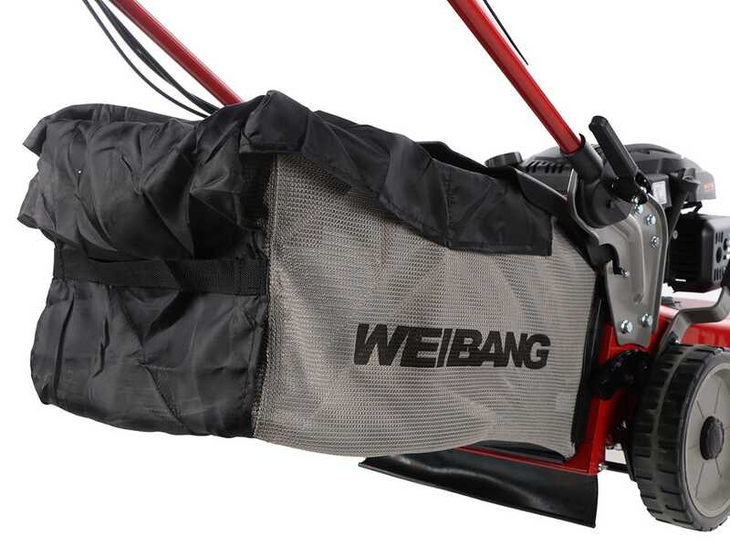 Weibang WB506SC - Tondeuse &agrave; gazon thermique autotract&eacute;e  - 2en1 - Moteur de 166cc