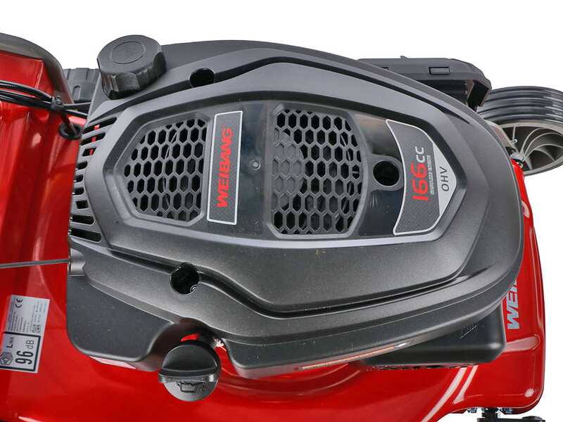 Weibang WB506SC - Tondeuse &agrave; gazon thermique autotract&eacute;e  - 2en1 - Moteur de 166cc
