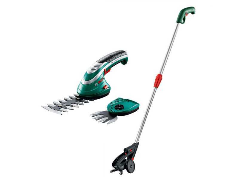 Bosch ISIO3 - Cisaille &agrave; gazon sur perche avec batterie int&eacute;gr&eacute;e - 3.6V 1.5Ah