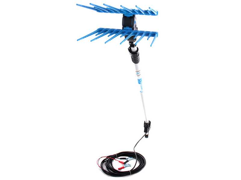 Campagnola Elektra - Perche en aluminium - 210 - 280 cm - Peigne vibreur &eacute;lectrique &agrave; batterie