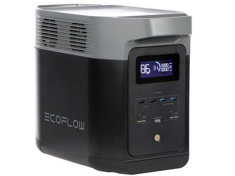 EcoFlow Delta 2 Max - Batterie PowerStation Portable - 2400 W - 2048 Wh/51.2V