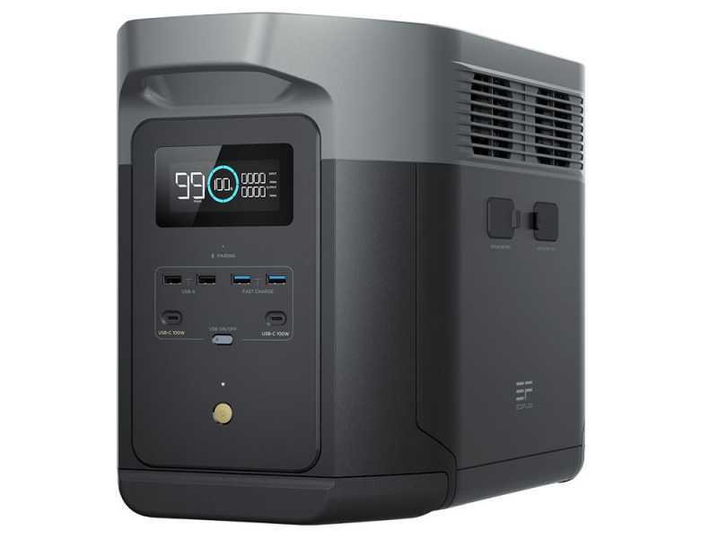EcoFlow Delta 2 Max - Batterie PowerStation Portable - 2400 W - 2048 Wh/51.2V