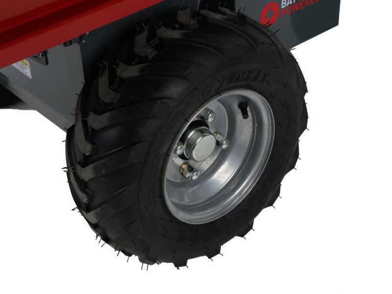 Blue Bird WB 500E - Brouette motoris&eacute;e sur batterie - 48 V 32 Ah - Benne dumper