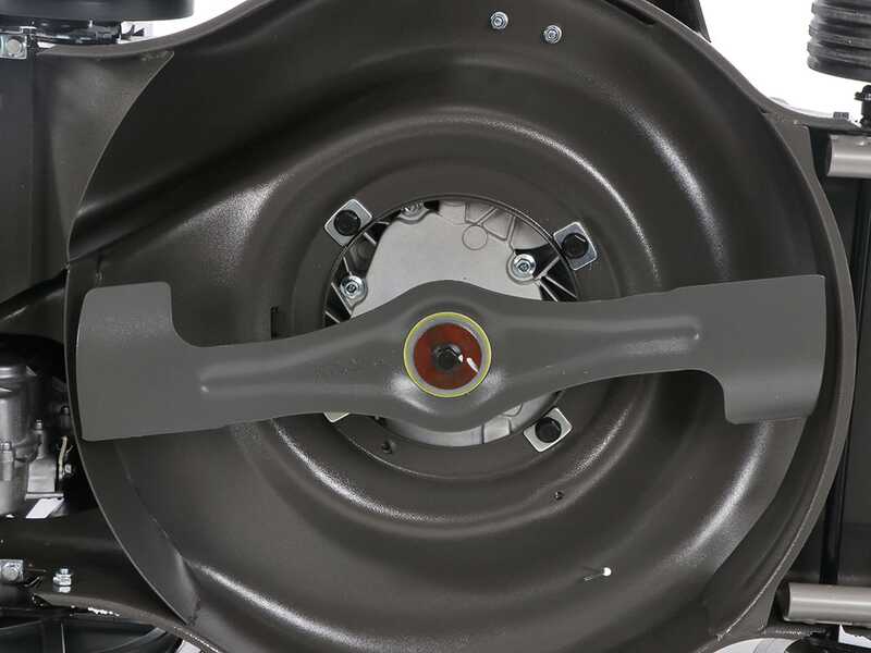 Weibang WB537SCV3 - Tondeuse &agrave; gazon thermique tract&eacute;e - Moteur de 196cc - 3 Vitesses - 4 en 1