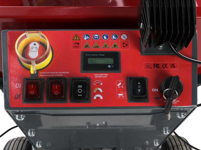 Blue Bird WB 500EH - Brouette &agrave; batterie - 48 V 32 Ah - Benne dumper avec basculement hydraulique