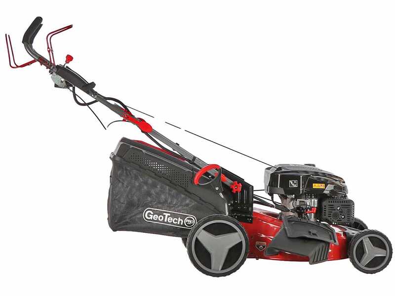 Geotech PRO S53-225 BMSGW ES - Tondeuse &agrave; gazon autotract&eacute;e 4en1 - D&eacute;marrage &eacute;lectrique