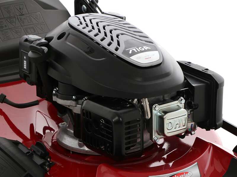 Castelgarden XC 53 SE - Tondeuse &agrave; gazon thermique tract&eacute;e - 4 en 1 - Moteur de 166 cc