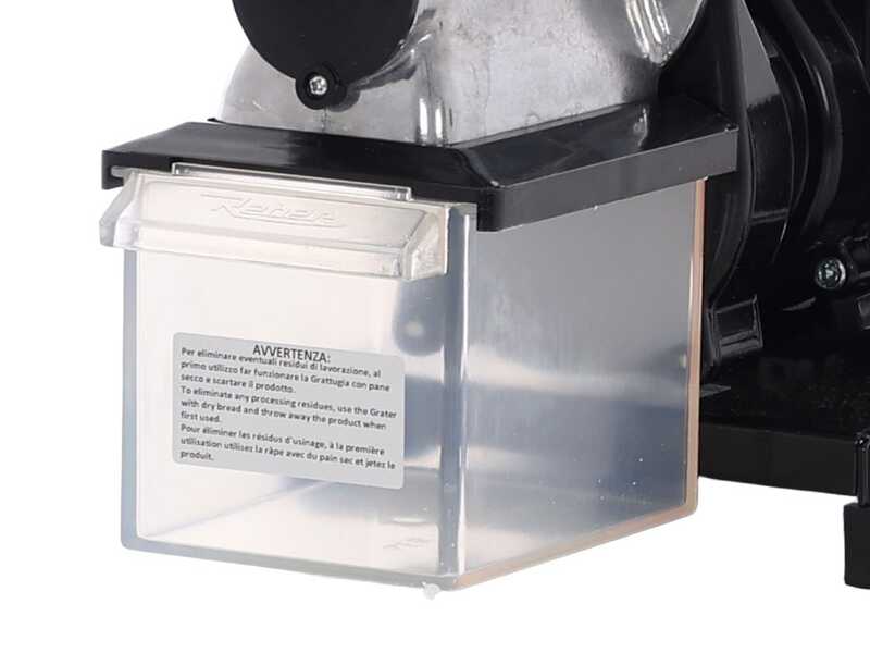 Reber 9030N - R&acirc;pe &agrave; fromage &eacute;lectrique - N.3 - 400W - Moteur &agrave; induction - INOX