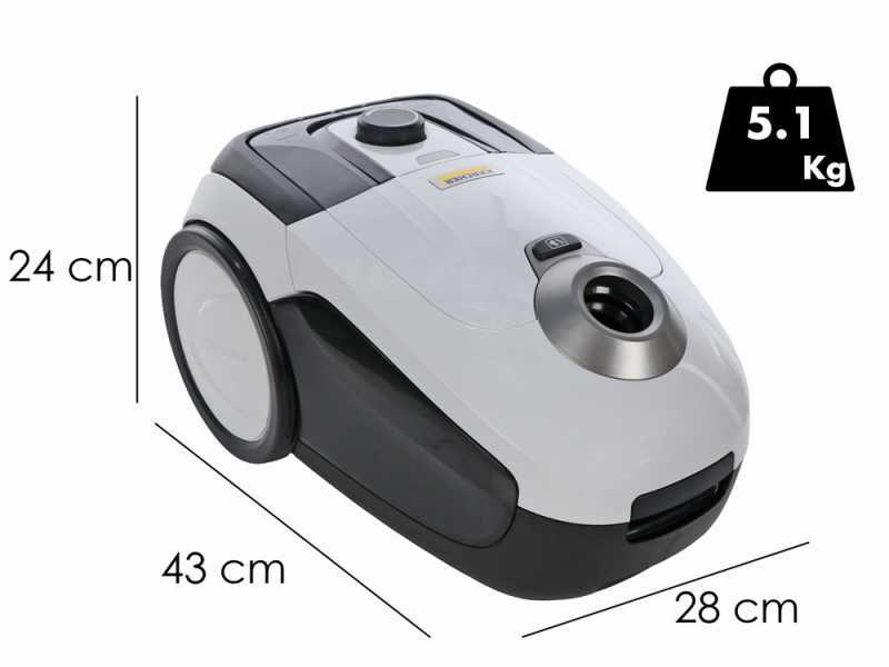 Karcher VC 2 ERP - Aspirateur traineau - avec sac de 2,8 L - Dot&eacute; de filtre HEPA - 700W