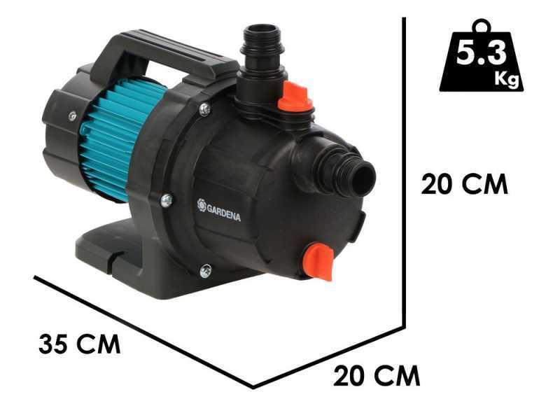 Gardena 3000/4 BASIC - Pompe de jardin - 600W - 3.000 l/h - 3.5 bar